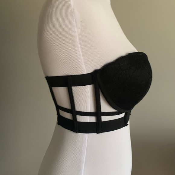 black bustier bra top - Picture 2 of 5